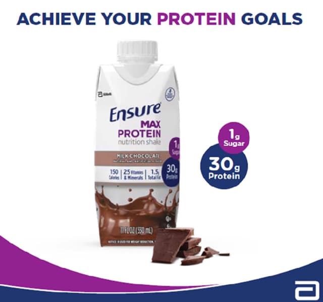 Ensure Max Milk Chocolate Protein Nutritional Shake Value Pack 330 Ml