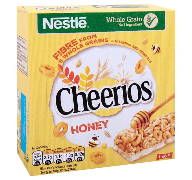 Nestle Honey Cheerios Cereal Bar 132 G