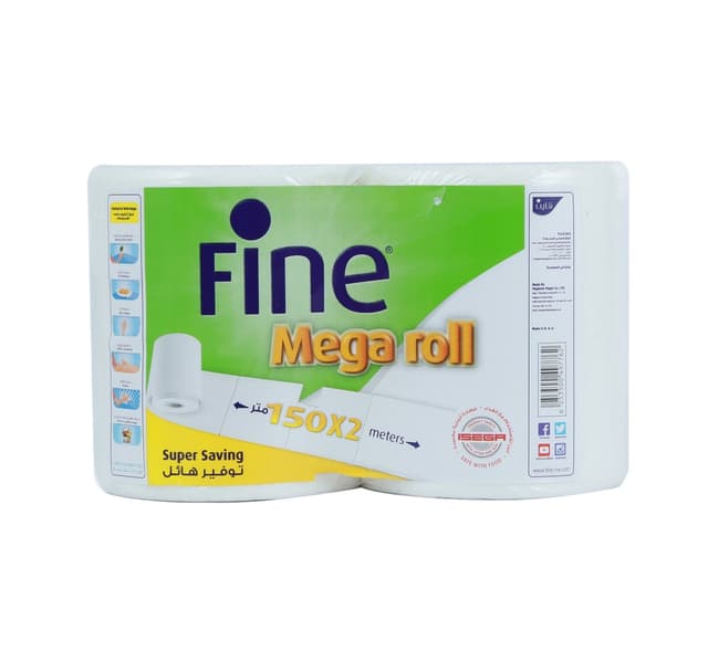 Fine Kitchen Mega Roll 150m X 2