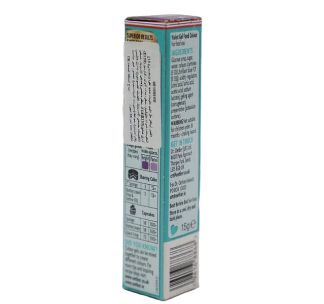 Dr Oetker Food Colour Gel Violet Extra Strong 15 G
