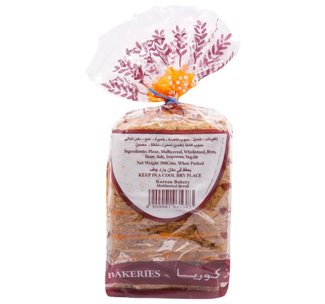 Korean Bakeries Multi Cereal Bread Small Sugar Free 300 G