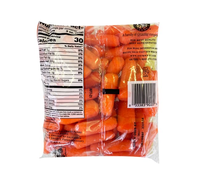 Organic Baby Carrot Peeled 1 Pack