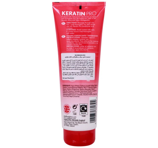 Creightons Pro Keratin Strength And Repair Shampoo 250 Ml
