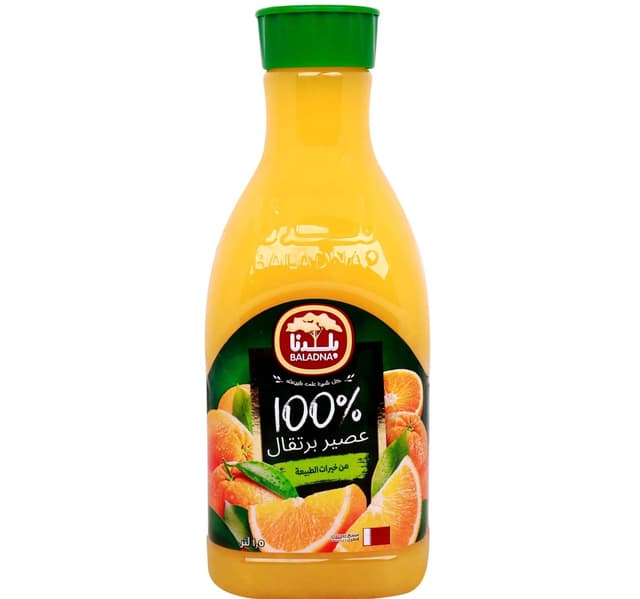 Baladna No Added Sugar Orange Juice 1 5 Litres