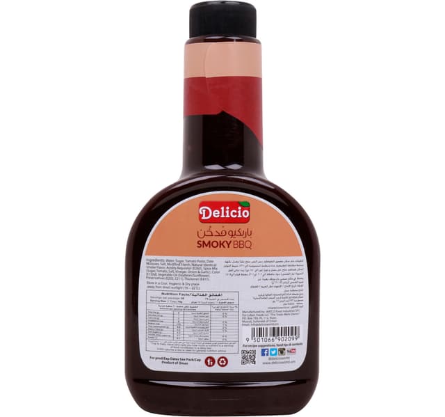 Delicio Barbecue Sauce Smoky 532 Ml