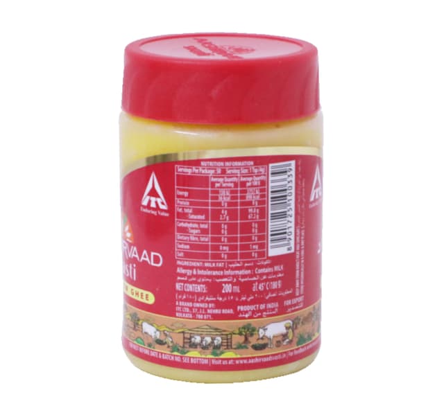 Aashirvaad Svasti Pure Cow Ghee 200 Ml