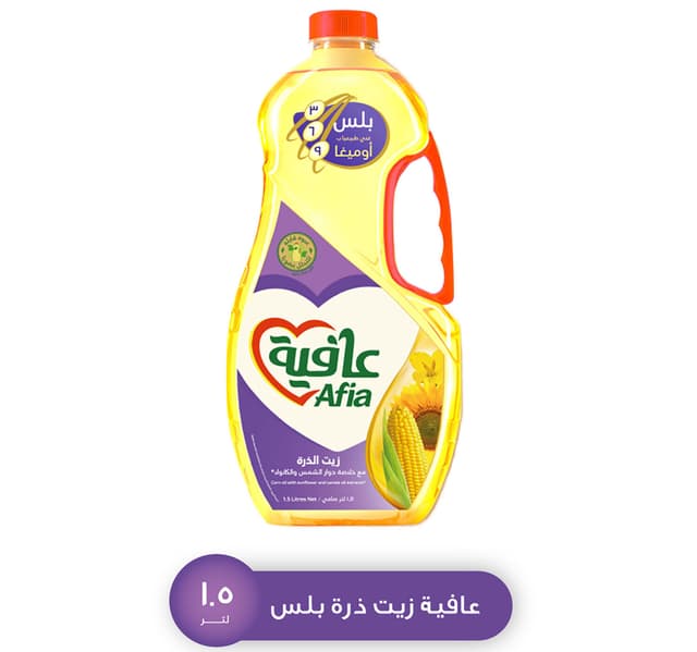 Afia Corn Oil With Sunflower And Canola Oil Extracts 1 5 Litres