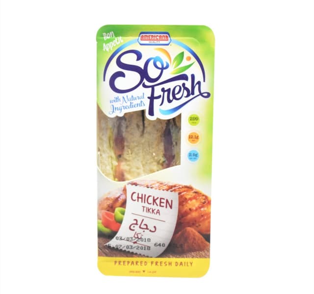 Americana So Fresh Chicken Tikka Sandwich 164 G