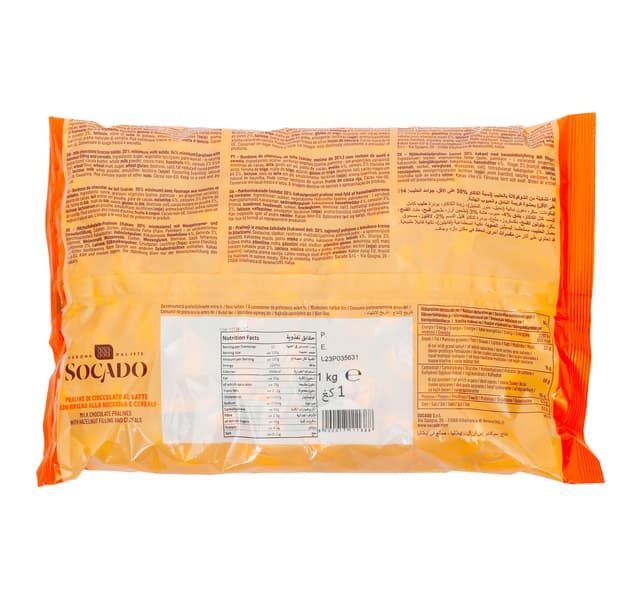 Socado Milk Chocolate Pralines With Hazelnut Cereals 1 Kg