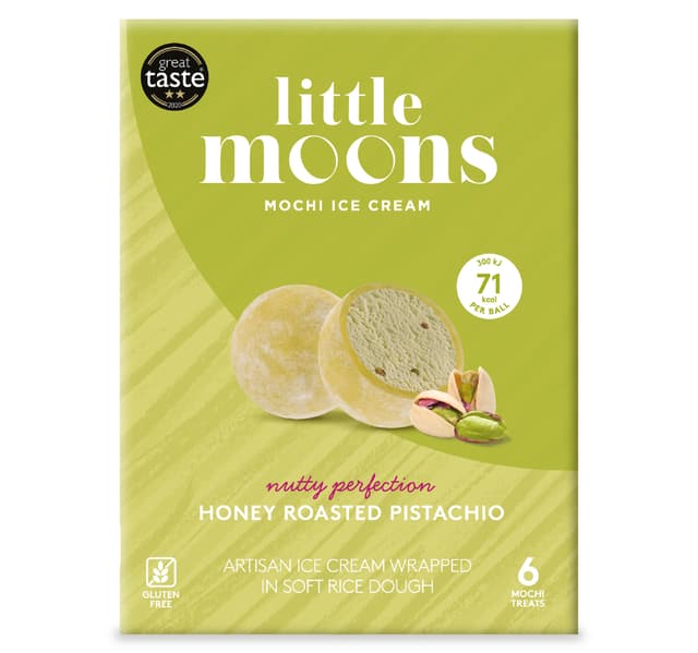 Little Moons Honey Roasted Pistachio Mochi Ice Cream 6 Pcs