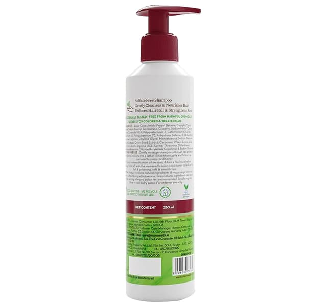 Mamaearth Shampoo With Onion Plant Keratin Value Pack 2 X 250 Ml