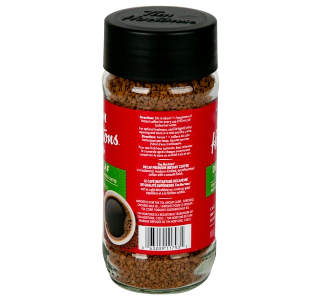 Tim Hortons Decaffeinated Premium Instant Coffee 100 G