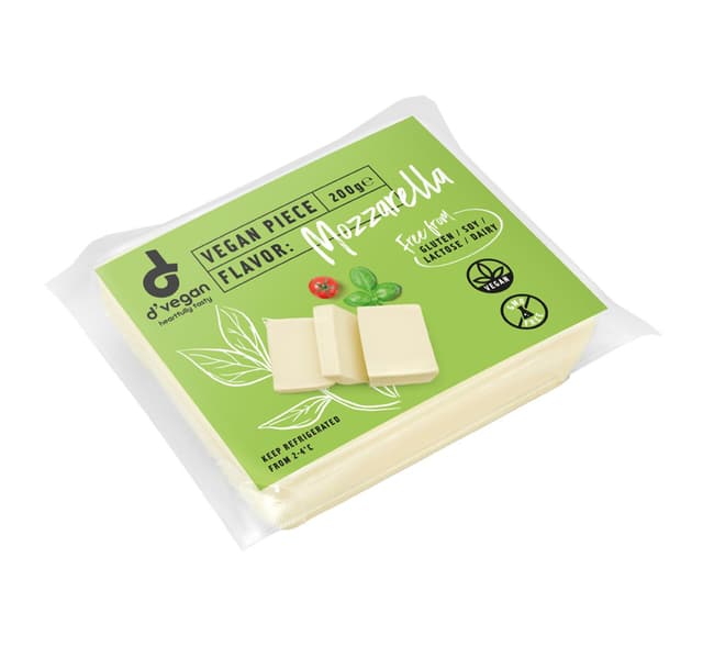 D Vegan Piece Mozzarella Flavoured 200 G