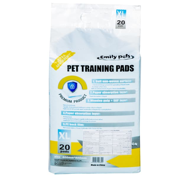 Emily Pets Dog Pet Training Pads Size 600mm X 900mm Xlarge 20 Pcs