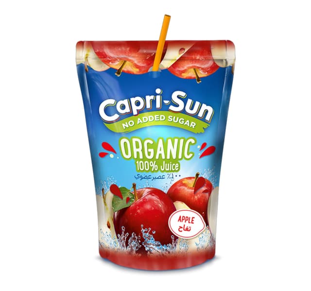Capri Sun No Added Sugar Organic Apple Juice 200 Ml