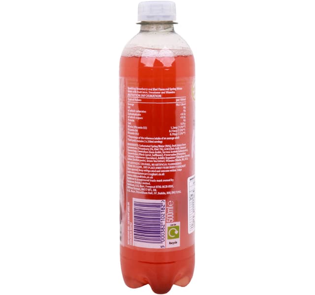 Rubicon Strawberry Kiwi Sparkling Spring Water With Fruit Juice 500 Ml