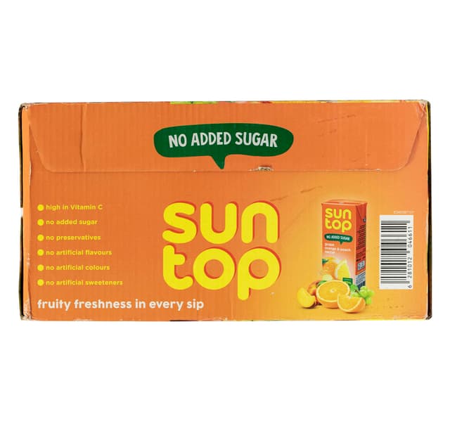 Suntop Grape Orange Peach Nectar No Added Sugar 180 Ml