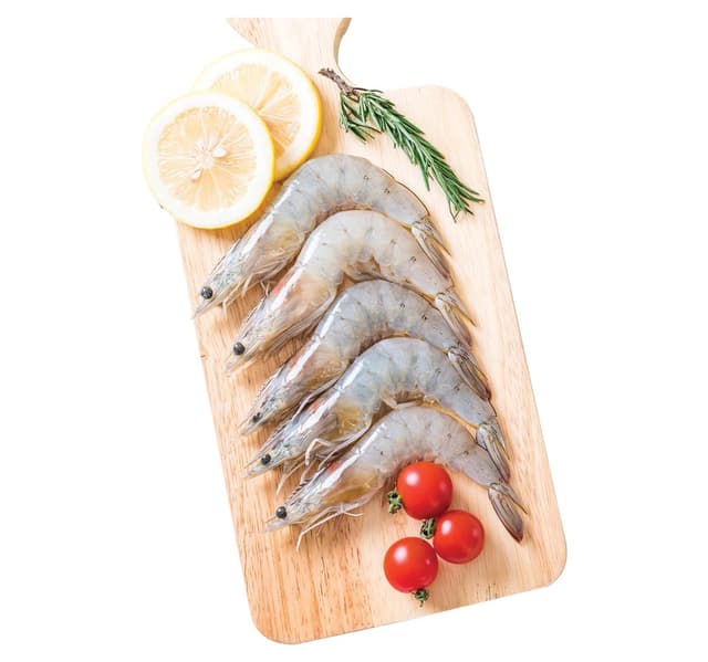 Fresh Farmed Prawns 70 80 Uncleaned 500 G