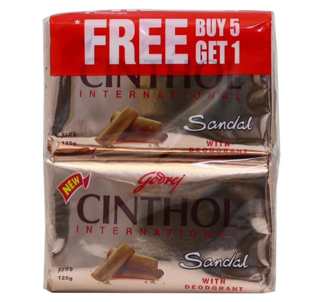 Cinthol Soap Sandal 125 G 5 1