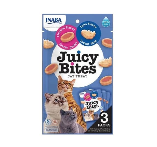 Inaba Juicy Bites Cat Food Tuna Chicken Flavour 33 9 G