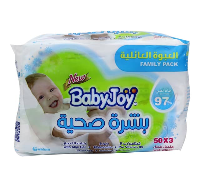 Baby Joy Wet Wipes 3 x 50pcs