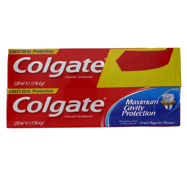 Colgate Maximum Cavity Protection Great Regular Flavour Toothpaste 2 X 120 Ml