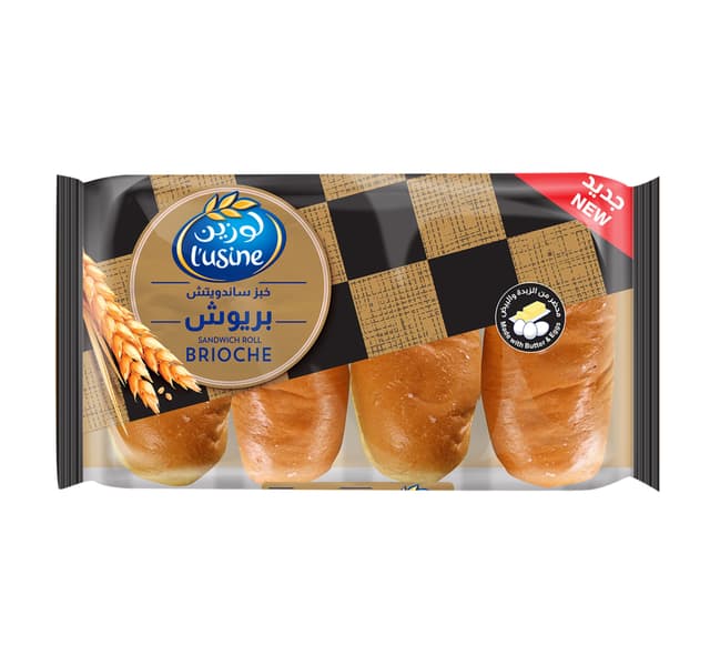 Lusine Brioche Sandwich Roll 4pcs 300g