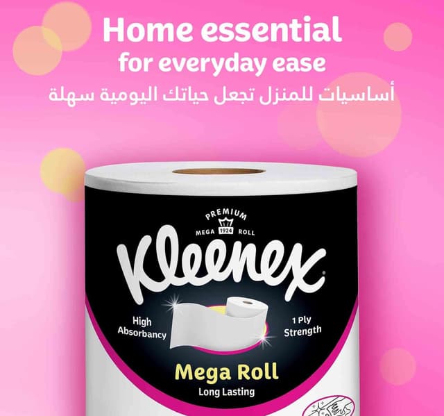 Kleenex Viva Kitchen Paper Towel Mega Roll Tissue 350 Meters 1 Roll
