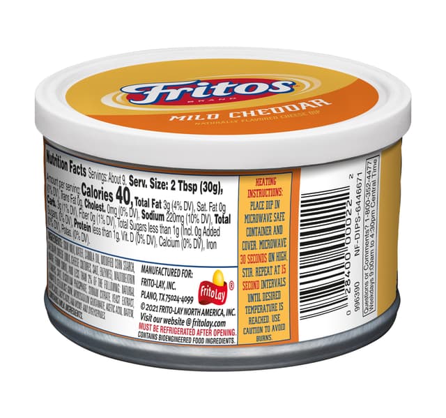Fritos Mild Cheddar Naturally Flavored Cheese Dip 2551 G
