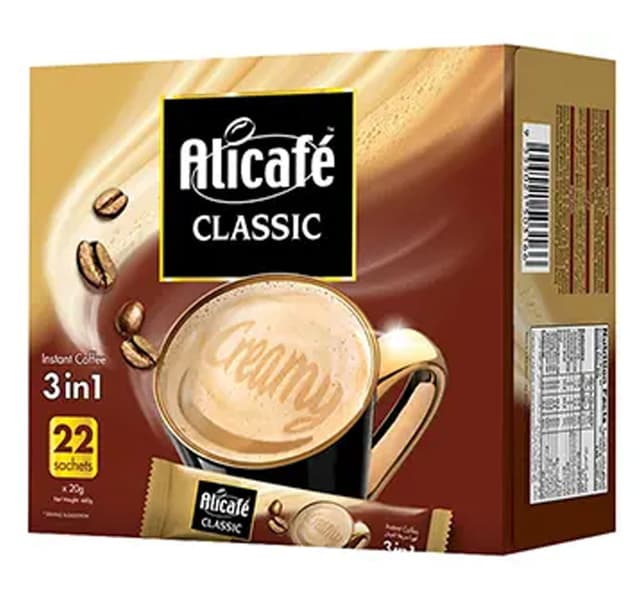 Alicafe Classic 3 In 1 Instant Coffee 22x20g
