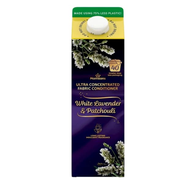 Morrisons White Lavender Patchouli Ultra Concentrated Fabric Conditioner 1