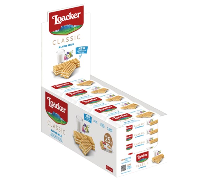 Loacker Crispy Wafers Filled With Milk Cream 45 G