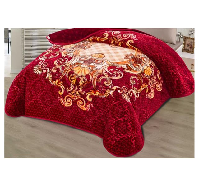 Maple Leaf Cloudy Blanket 200 X 240 Cm Assorted