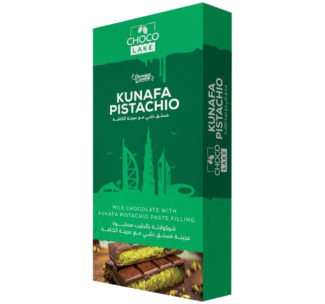 Choco Lake Kunafa Pistachio Milk Chocolate 190 G