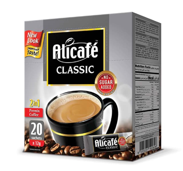 Alicafe No Added Sugar 2in1 Instant Coffee 12 G
