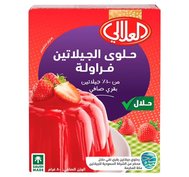 Al Alali Strawberry Gelatin Dessert 80 G