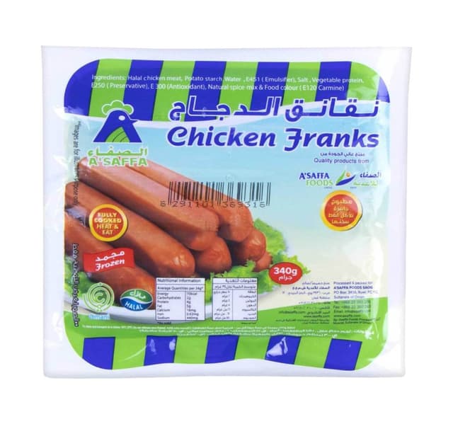 A Saffa Chicken Franks Value Pack 6 X 340 G
