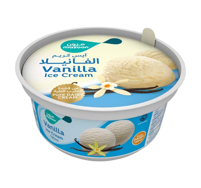 Mazoon Vanilla Ice Cream Cup 125 Ml