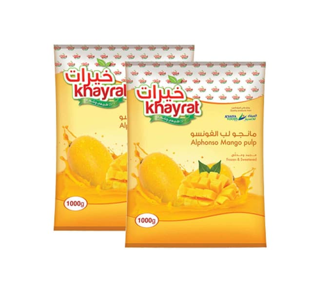 Khayrat Alphonso Mango Pulp 2 X 1 Kg