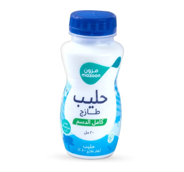Mazoon Fresh Milk Full Fat 200 Ml