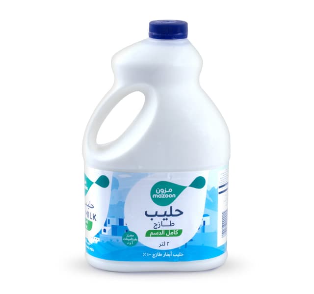 Mazoon Fresh Milk Full Fat 2 Litre