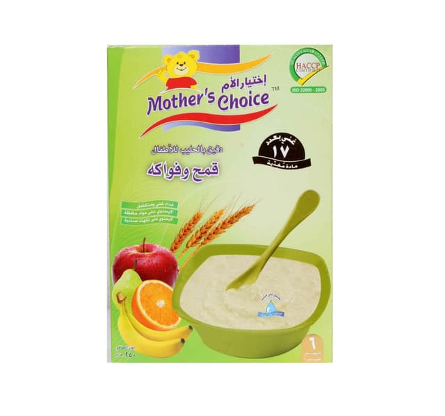 Mother S Choice Baby Wheat Fruits Cereal With Milk 6 Months Onwards 250 G