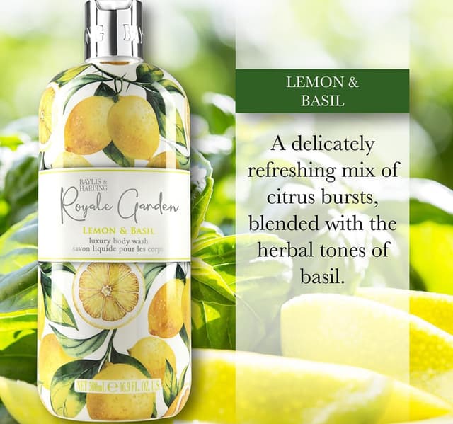 Baylis & Hardling Royale Garden Lemon & Basil Body Wash 500 ml