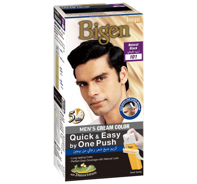 Bigen Natural Black Mens Color Cream 101 1 Pkt