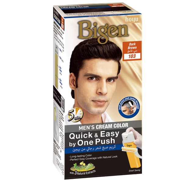 Bigen Dark Brown Mens Color Cream 103 1 Pkt