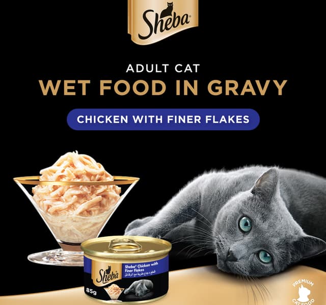 Sheba Chicken With Finer Flakes Cat Food 85 g