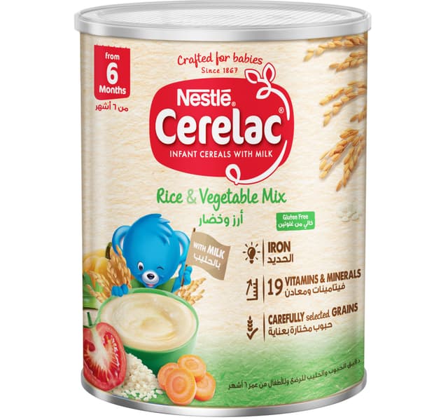 Nestle Cerelac Rice Vegetable Mix Infant Cereal From 6 Months 350 G