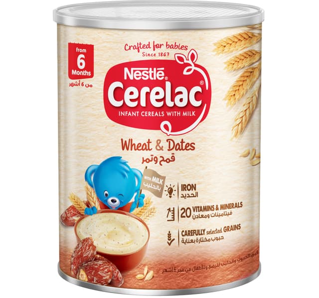 Nestle Cerelac Wheat Dates From 6 Months 400 G