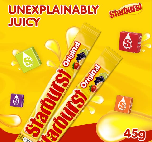 Starburst Original Fruit Chews Candy 45 G