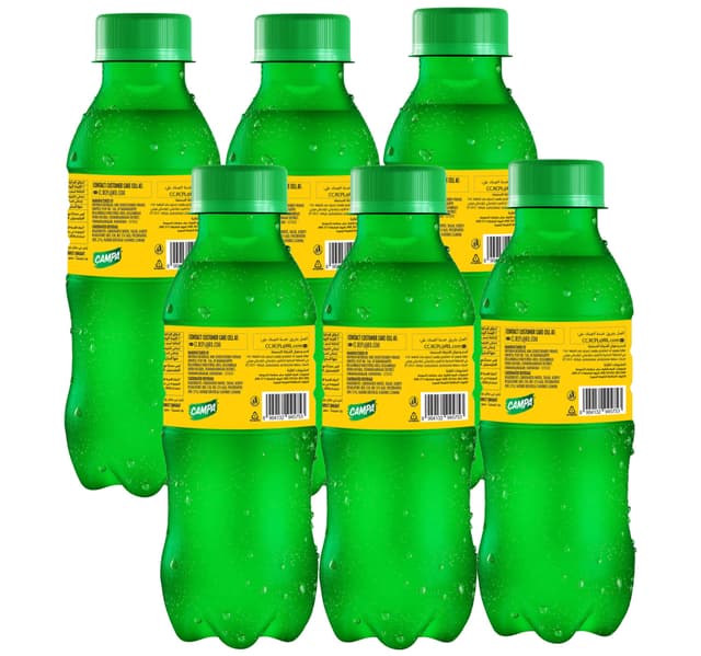 Campa Carbonated Beverage Bottle Lemon Flavoured Value Pack 6 X 200 Ml